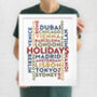 Handmade Personalised Word Art Poster Print, thumbnail 9 of 12