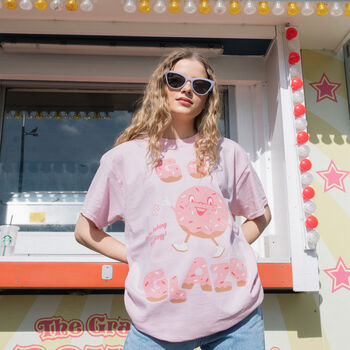 Go Glazy Women's Doughnut Graphic T Shirt, 2 of 4