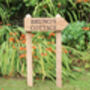 Wooden Engraved Directional Driveway Sign Pointing, thumbnail 8 of 12