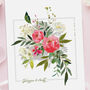 Your Wedding Bouquet Anniversary Illustrated Print, thumbnail 2 of 4