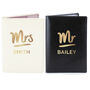 thumbnail image 2 of Personalised Mr & Mrs Passport Covers Mr/ Mr, Mrs/mrs Holders Marble PU Vegan Leather, Wedding 2 of 12