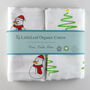Christmas Muslin Pack Of Two, thumbnail 1 of 5