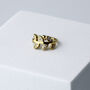 Gold Colour Sterling Silver Crystal Leaf Ear Cuff, thumbnail 1 of 5