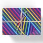 Colourful Stripe Wrapping Paper, thumbnail 1 of 3