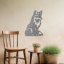 Sitting Fox Metal Wall Art For Garden And Interior Decor Gift, thumbnail 7 of 10