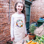 Personalised Kids Watercolour Vegetable Gardening Apron, thumbnail 1 of 3