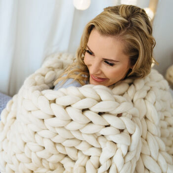 Lulu Big Blanket Knitting Kit, 5 of 12