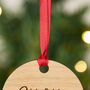 Personalised First Name Christmas Wooden Decoration, thumbnail 4 of 4