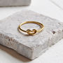 Gold Love Knot Ring, thumbnail 1 of 7