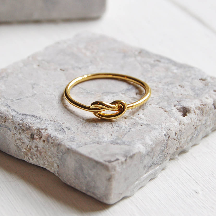 Gold Love Knot Ring, 1 of 7