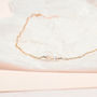 14k Gold Fill Moonstone Necklace, thumbnail 4 of 5