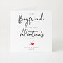 Personalised First Valentine’s Day Card For Boyfriend With Names And Date, thumbnail 1 of 4