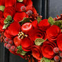 Extra Large Luxury Christmas Roses Wreath, thumbnail 5 of 6