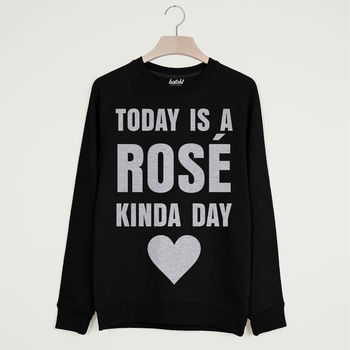 Rosé Kinda Day Women's Slogan Sweatshirt, 3 of 3