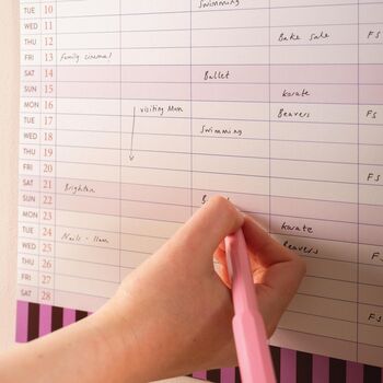 2025–2026 Academic A3 Family Planner | Boho Nouveau, 6 of 9
