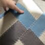 Contemporary Linen Scatter Cushion, Slow Stitched, thumbnail 2 of 4