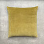 The Velvet And Linen Cushion Moss Green, thumbnail 1 of 5