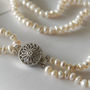 Vintage Style Double Strand Seed Pearl Necklace, thumbnail 2 of 4