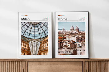 Personalised Minimalist Travel Poster | Rome, 5 of 6