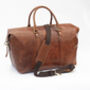 Luxury Soft Hide Leather Travel Holdall Bag, thumbnail 6 of 11