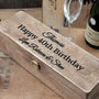 Happy Birthday Personalised Wooden Wine Box, thumbnail 4 of 4