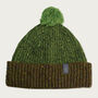 T Lab Bob Green Donegal Wool Bobble Beanie Hat, thumbnail 1 of 7