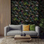 Love Frankie Deadly Night Shade Wallpaper In Carbon, thumbnail 1 of 2