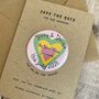 Heart Save The Date Wedding Magnet, thumbnail 1 of 4