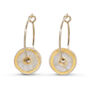 Crystal Pool Gold Fill Small Hoops, thumbnail 1 of 4