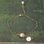 Wrapped Pearl Chain Bracelet, thumbnail 2 of 9