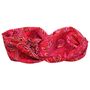 'Phoebe' Red And Pink Paisley Headband, thumbnail 6 of 6