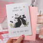 1st Mother's Day Card For Mum With Funny Panda Design, thumbnail 2 of 3
