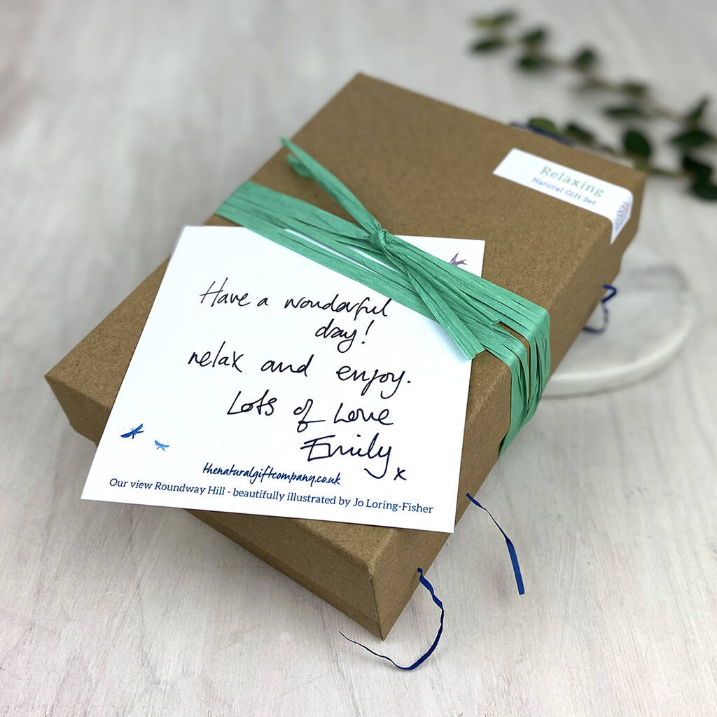 Relaxing Natural Gift Set By Green Tulip | notonthehighstreet.com