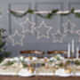 Wooden Gold Glitter Star Decorations, thumbnail 3 of 4