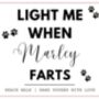 Light Me When Dog Farts Funny Candle For Dog Owner, thumbnail 5 of 7