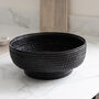 Marbury Black Rattan Decorative Bowl, thumbnail 3 of 5