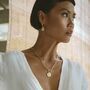 Celestial Moon Pendant T Bar Necklace, thumbnail 3 of 5