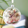 Personalised Dried Flower Filled Bauble For Mum, thumbnail 7 of 8