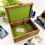 Personalised Wooden Cufflink Or Trinket Box, thumbnail 10 of 10