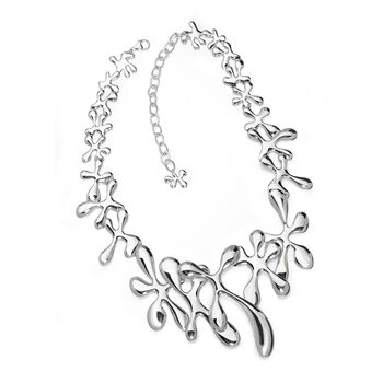 925 Sterling Silver Large Statement Splash Necklace, 3 of 12
