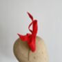 Sculptural Red Bow Fascinator 'Ava', thumbnail 7 of 11