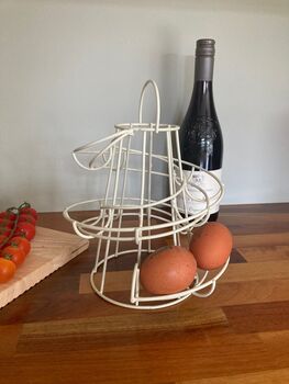 Cream Spiral Egg Holder Storage 12–18 Eggs Helter Skelter Style, 3 of 4