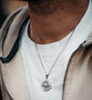 North Star Compass Steel Pendant Necklace, thumbnail 1 of 12
