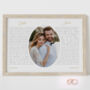 Personalised His And Hers Wedding Vows Photo Print, thumbnail 5 of 7
