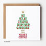 Christmas Name Tree Christmas Cards 10 Pack, thumbnail 2 of 5