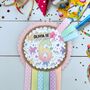 Personalised Unicorn And Rainbows Rosette, thumbnail 1 of 5