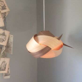 Asymmetric Knot Wooden Lampshade, 11 of 12