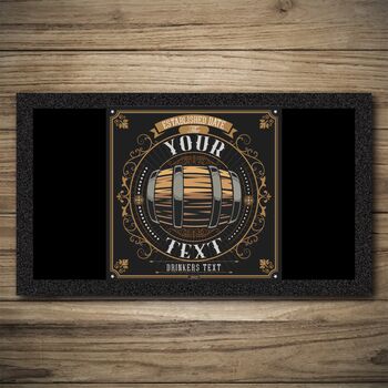 Personalised Bar Runner And Coasters Barrel Inn, 3 of 8