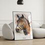 Personalised Watercolour Horse Or Pet Portrait, thumbnail 3 of 12