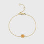 Brooklyn Citrine And Gold Plated Bracelet, thumbnail 3 of 4